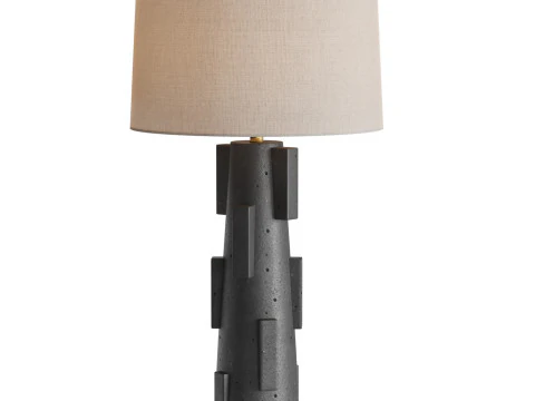 ボルダーテーブルランプ 3Dモデル