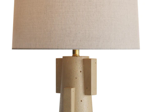 ボルダーテーブルランプ 3Dモデル