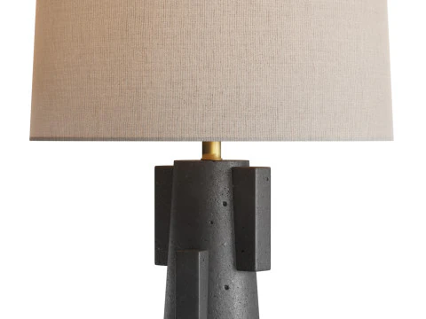 ボルダーテーブルランプ 3Dモデル