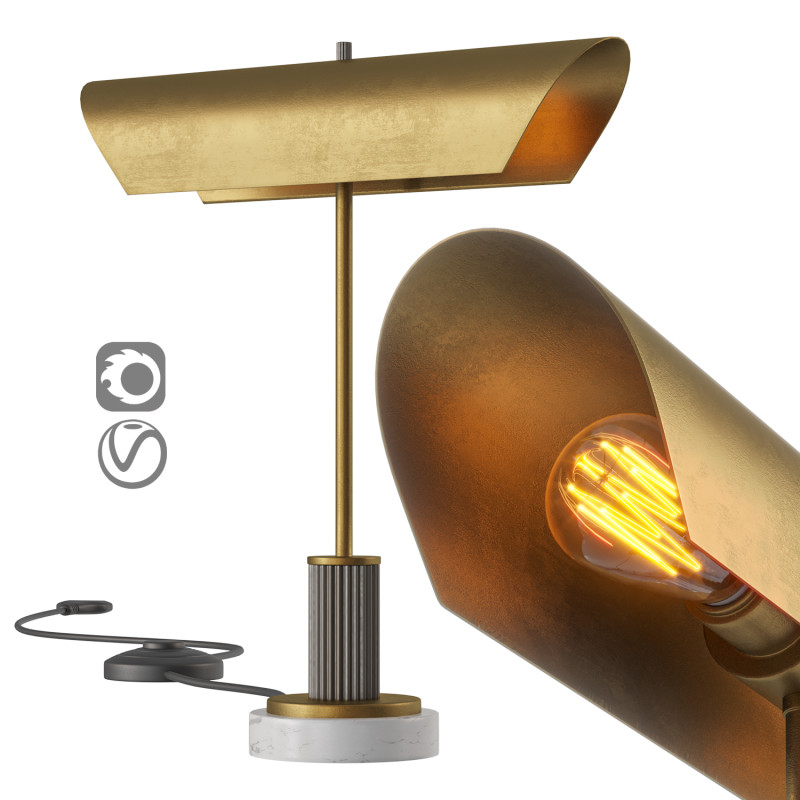 Lansing Table Lamp Modèle 3D .c4d .max .obj .3ds .fbx .stl .blend
