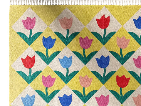 Renee Tulip Printed Rug 3D Modell
