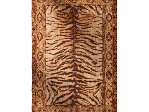 Jaya Animal Digital Printed Chenille Rug 3D Model