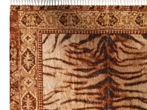 Jaya Animal Digital Printed Chenille Rug 3D Model