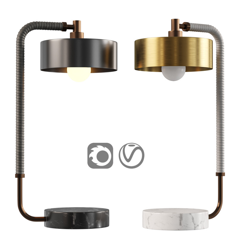 Aaron Table Lamp 3D 모델 .c4d .max .obj .3ds .fbx .stl .blend