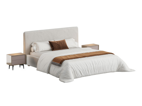 Cama BAIXA BROOKLYN Modelo 3D