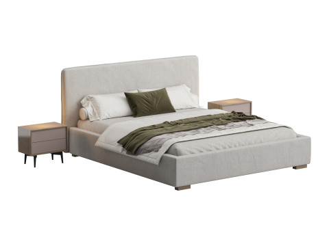 Cama BAIXA BROOKLYN Modelo 3D