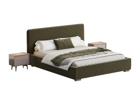 Cama BAIXA BROOKLYN Modelo 3D