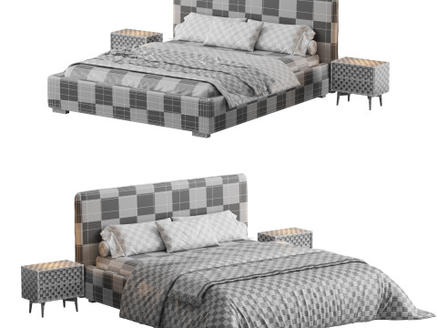 Cama BAIXA BROOKLYN Modelo 3D