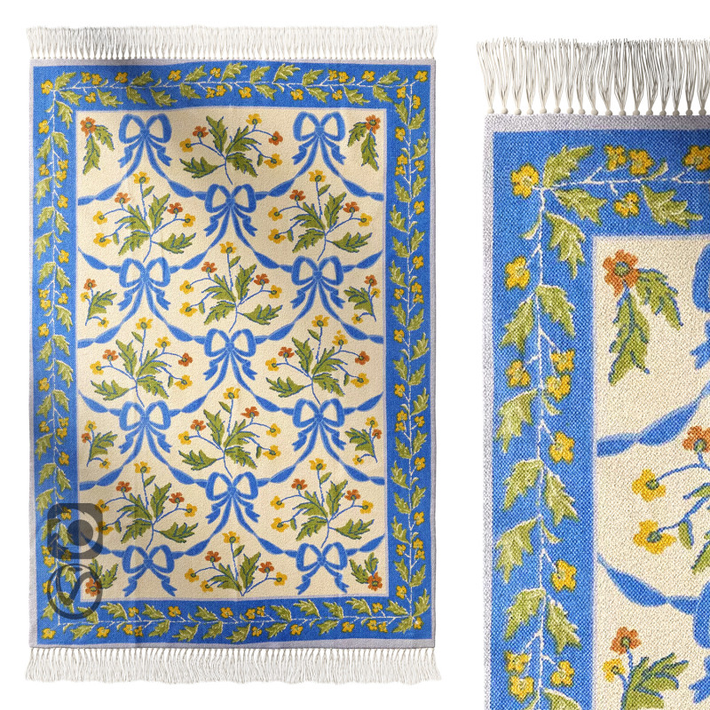 활 Demask 스크린 인쇄 러그 3D 모델 .c4d .max .obj .3ds .fbx .stl .blend