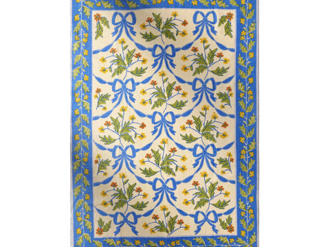 활 Demask 스크린 인쇄 러그 3D 모델