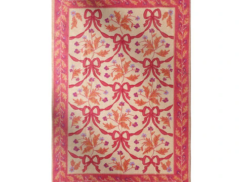 Bow Demask Screen Printed Rug 3D Model