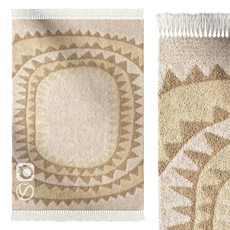 阳光簇绒地毯 3D 模型 .c4d .max .obj .3ds .fbx .stl .blend 