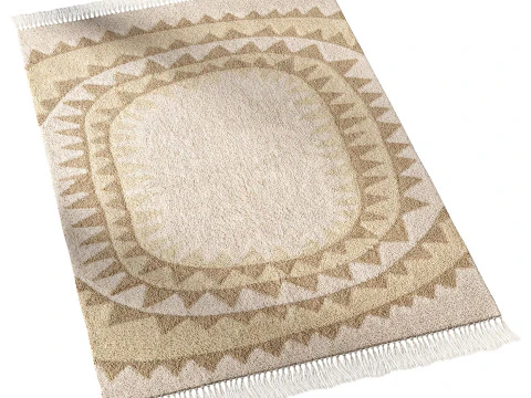 Sun Tufted Rug 3D Model