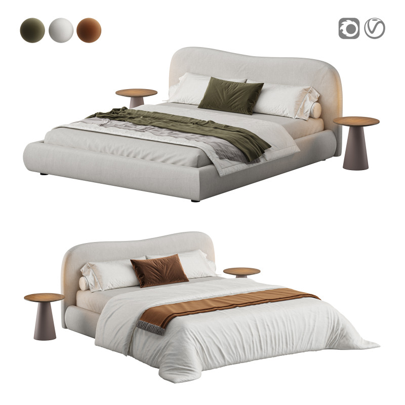 Cama balinesa Modelo 3D .c4d .max .obj .3ds .fbx .stl .blend 