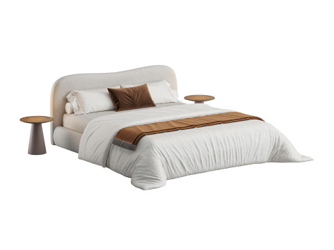 Cama balinesa Modelo 3D