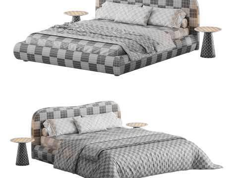 Cama balinesa Modelo 3D