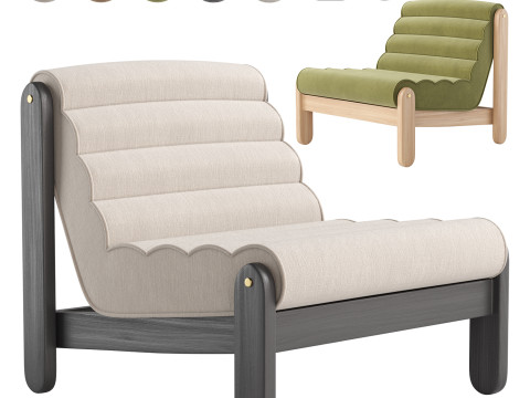 Kursi Berlengan Magira Oleh Kave Home Model 3D