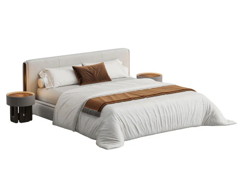 लुज़ारोर द्वारा गिप्पो बिस्तर 3D मॉडल