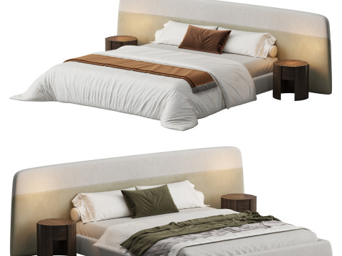 基本床 By Luzaro 3D 模型