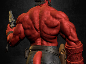 Hellboy 3D print model 1-6 and 1-4 scales 3D 打印模型