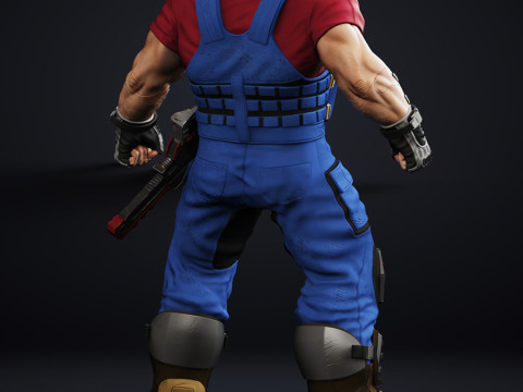 Realistic Super Mario 1-6 and 1-4 scales 3D Print Model 3D-printmodel