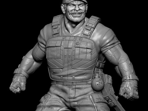 Realistic Super Mario 1-6 and 1-4 scales 3D Print Model 3D-printmodel