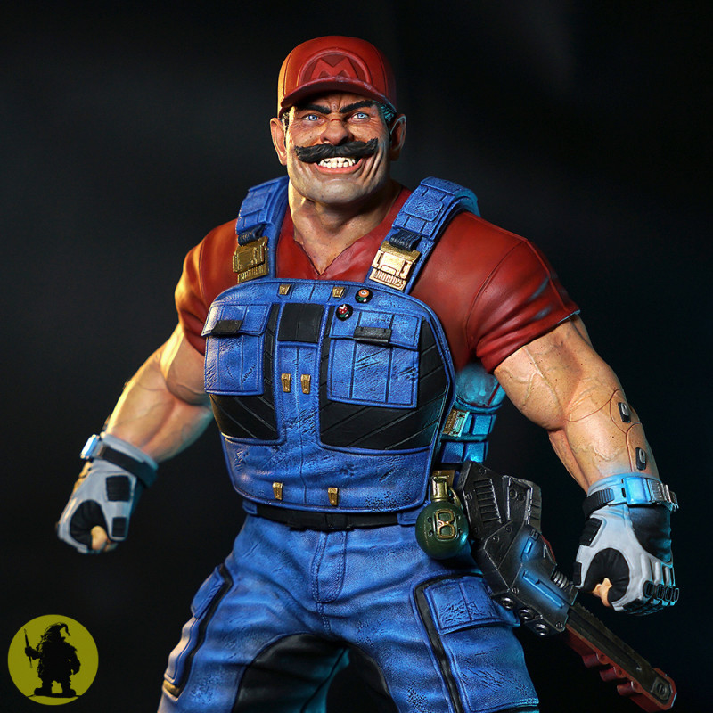 Realistic Super Mario 3D Print Model 1-6 and 1-4 scales 3D Принт Модель .c4d .max .obj .3ds .fbx .stl .blend 