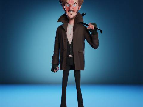 Stylized Harry Marv The Wet Bandits Home Alone 3D Print Model