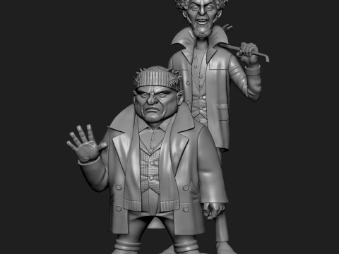 Stylized Harry Marv The Wet Bandits Home Alone 3D Print Model