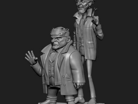 Stylized Harry Marv The Wet Bandits Home Alone 3D Print Model