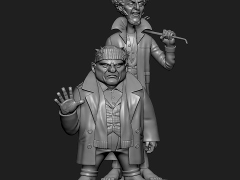 Stylized Harry Marv The Wet Bandits Home Alone 3D Print Model