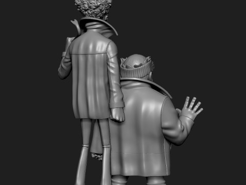 Stylized Harry Marv The Wet Bandits Home Alone 3D Print Model