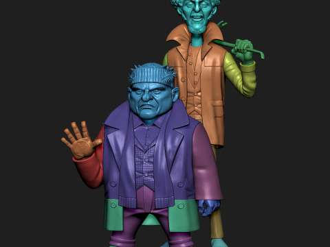Stylized Harry Marv The Wet Bandits Home Alone 3D Print Model