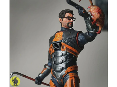 Gordon Freeman vs Headcrab Half-Life 16 and 14 scale 3D Print Model