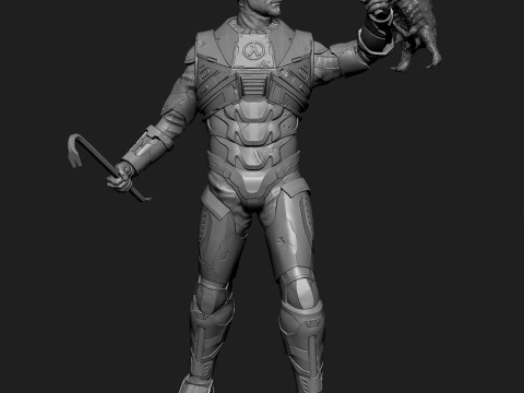 Gordon Freeman vs Headcrab Half-Life 16 and 14 scale Modello di stampa 3D