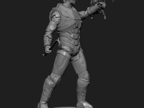 Gordon Freeman vs Headcrab Half-Life 16 and 14 scale Modello di stampa 3D