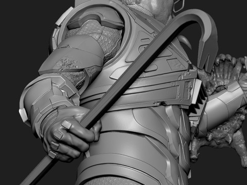 Gordon Freeman vs Headcrab Half-Life 16 and 14 scale Modello di stampa 3D