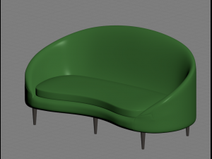 Sofa green 3D Model