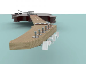 Electric guitar 3D Model