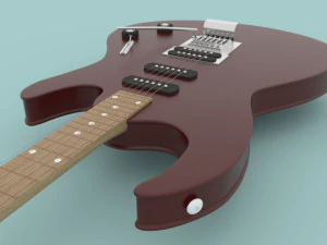 Electric guitar 3D Model