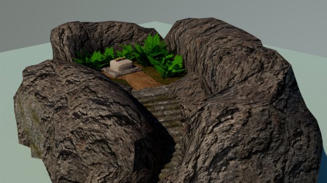 Stone altar Modelo 3D .c4d .max .obj .3ds .fbx .stl .blend 