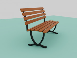 Park bench 3D Model