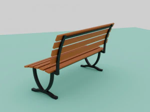 Park bench 3D Model