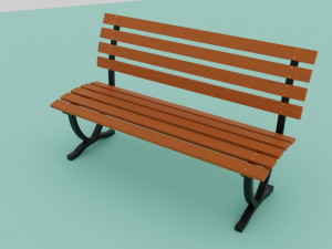 Park bench 3D Model