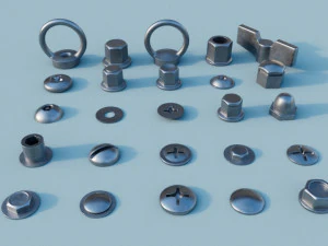 Parafusos A Modelo 3D