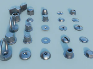 Screws A 3D Model