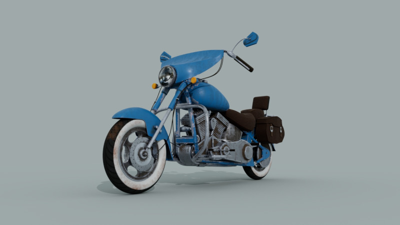 Motorcycle Modelo 3D .c4d .max .obj .3ds .fbx .stl .blend 
