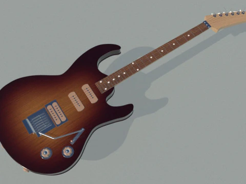 Elektro gitar 3D Model