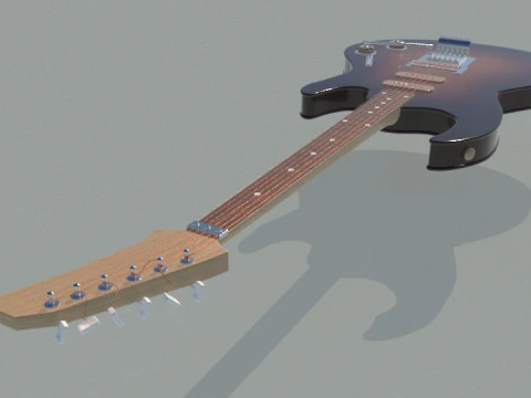 Elektro gitar 3D Model