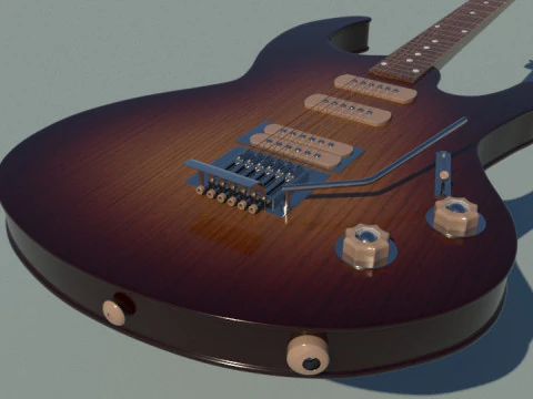 Elektro gitar 3D Model